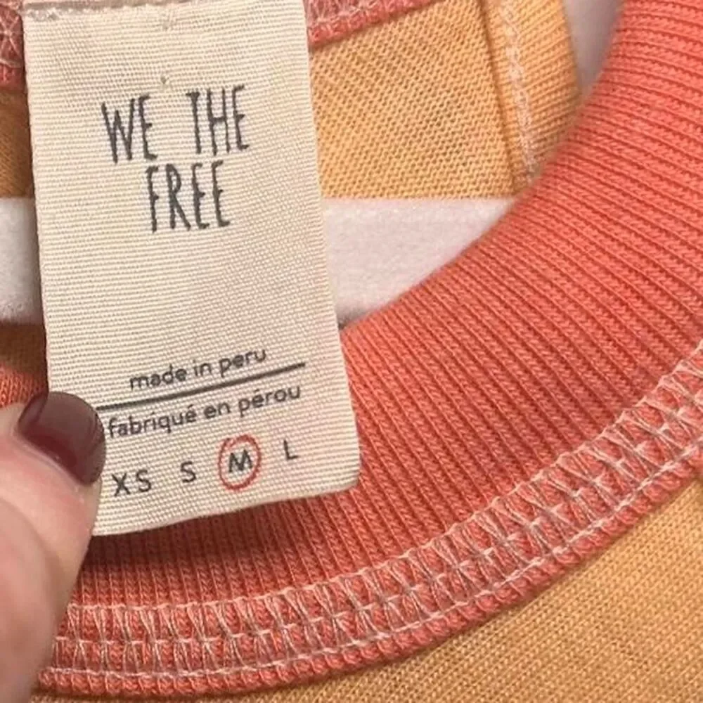Free People We The Free Orange Creamsicle Twin Peaks Tank – Vintage Boho (M)